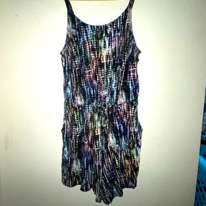 Lovesick by torrid, Rainbow design romper, size 0